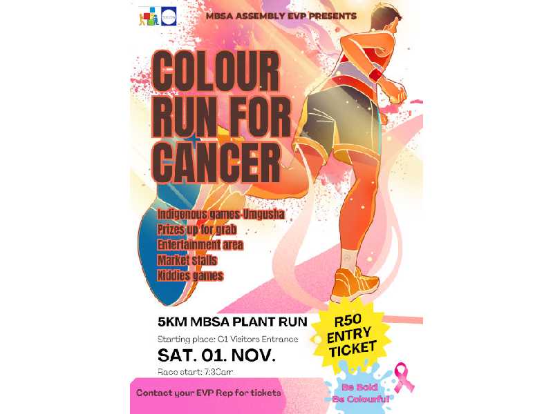 Colour Run For Cancer 5KM Fun Run