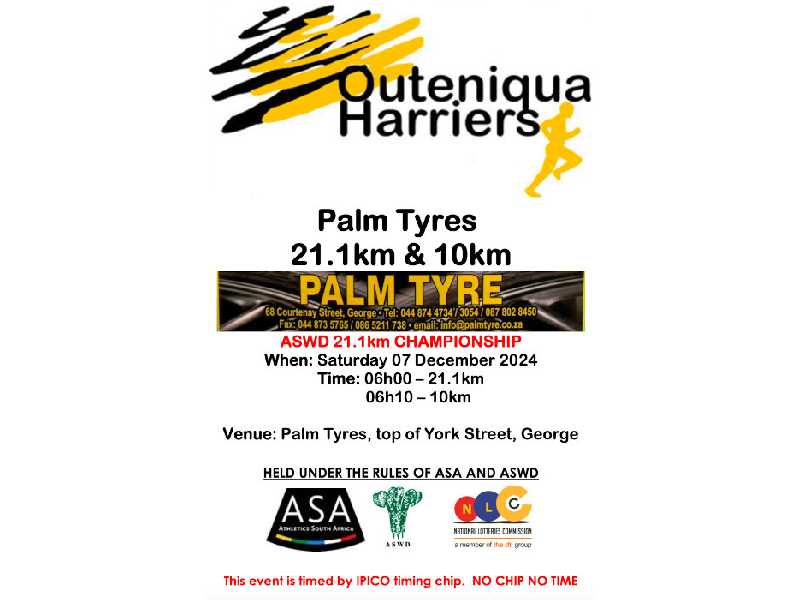 Palm Tyres 21.1km & 10km