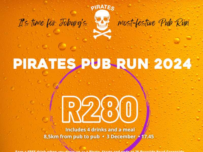 Pirates Pub Run 2023 brought to you by Flying Fish