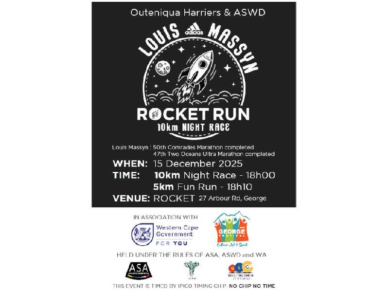 Louis Massyn Rocket Run 10km Night Race
