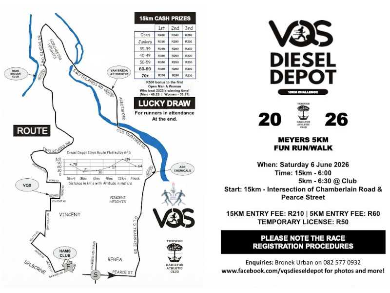 VQS Diesel Depot 15KM Challenge